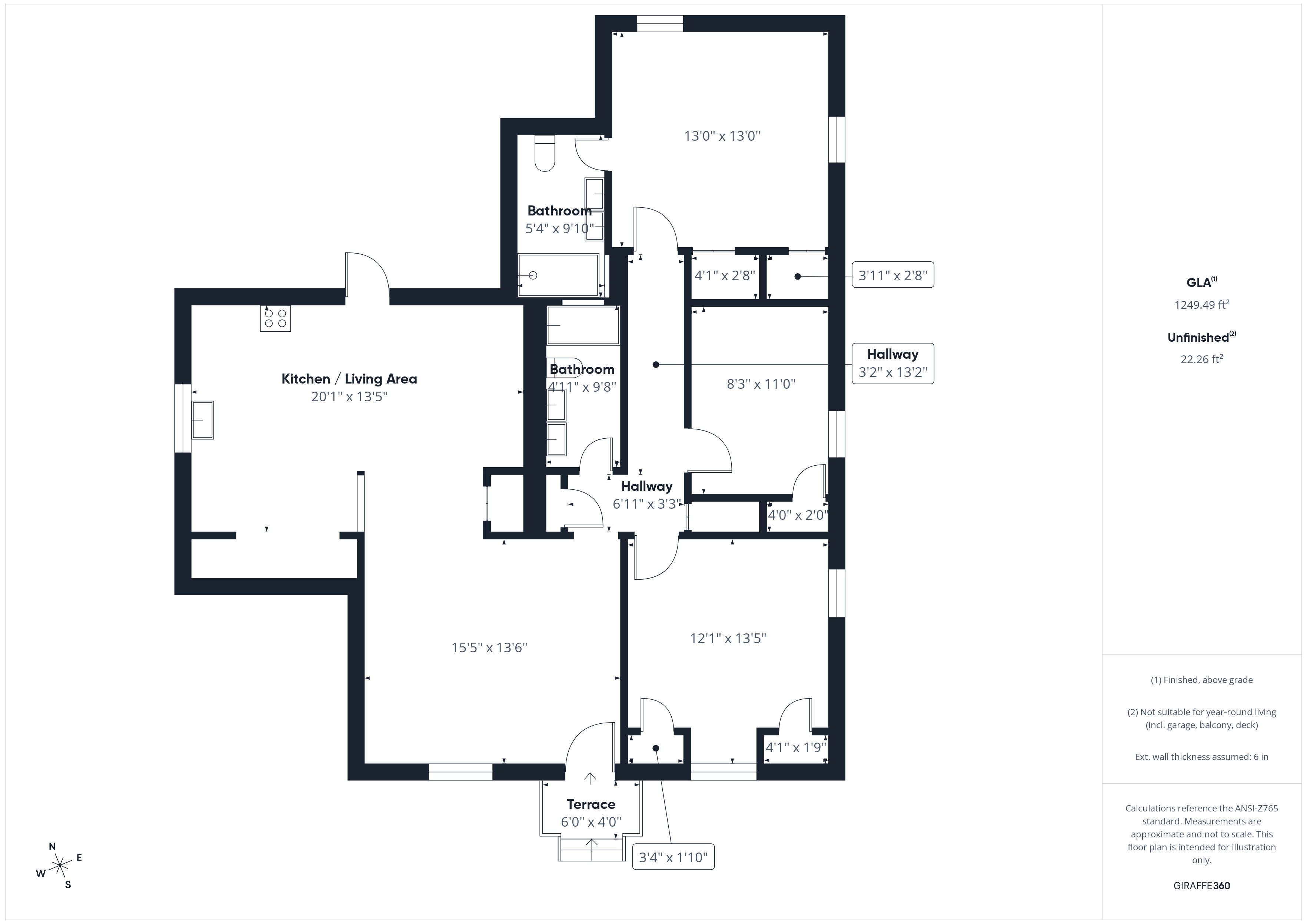 845 Dent Street, Garland — floor plan