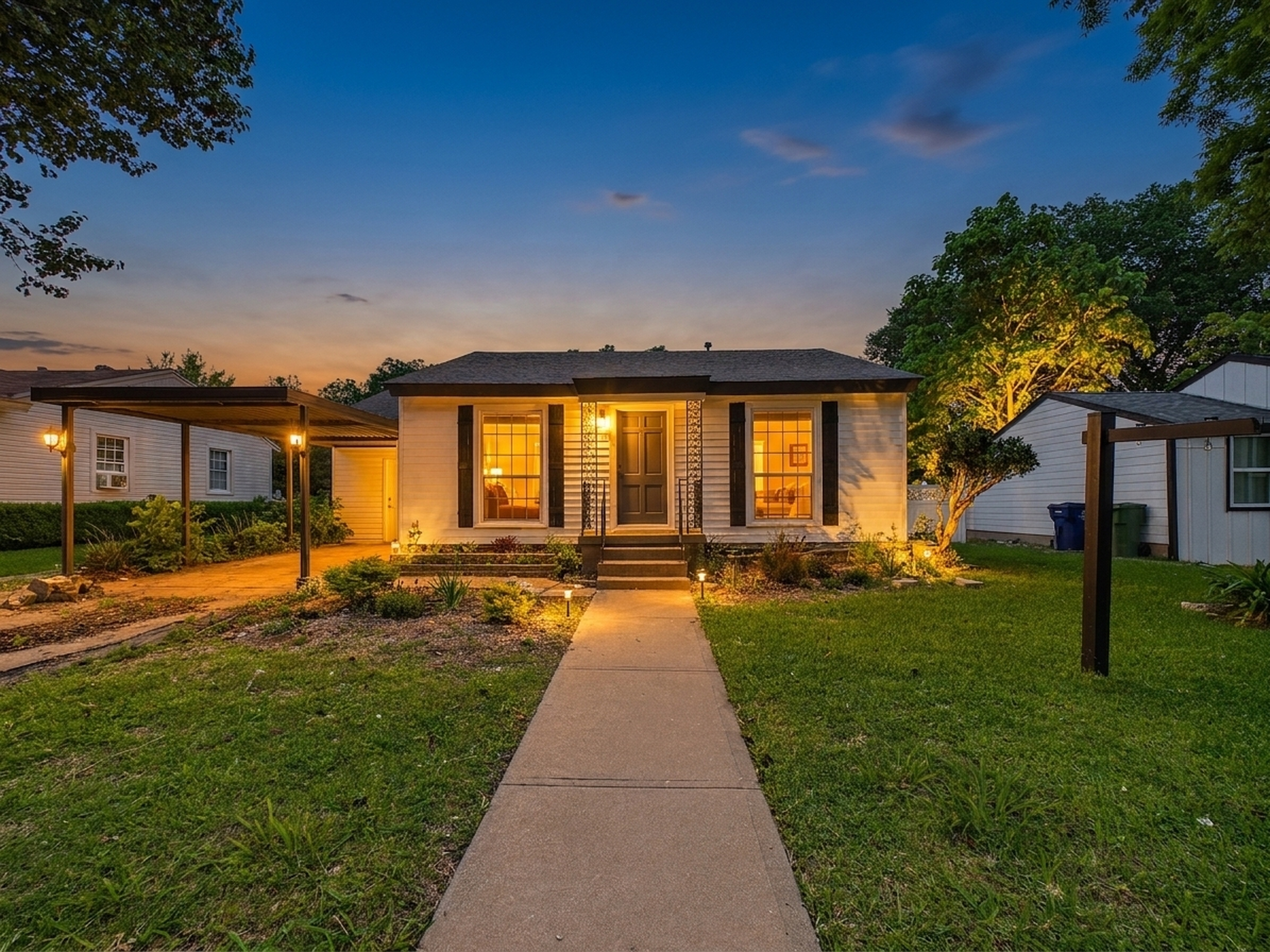 845 Dent Street, Garland twilight
